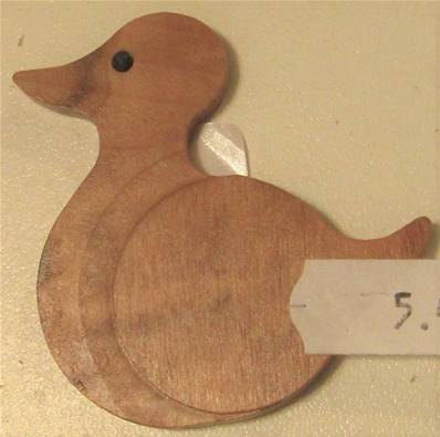 Magnet canard bois d'olivier