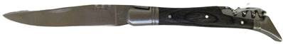 Couteau pliant Laguiole gris fonçé avec tire-bouchon