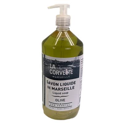 Savon Marseille la corvette 1 litre pompe