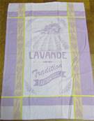 Torchon jacquard lavande