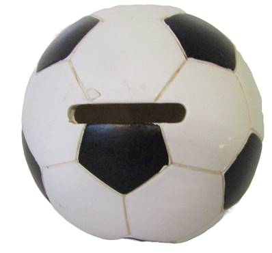 Tirelire ballon de foot