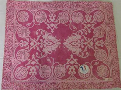 Set de table Beauvillé satin de coton rose