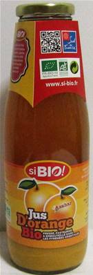 Jus d'orange BIO 75cl
