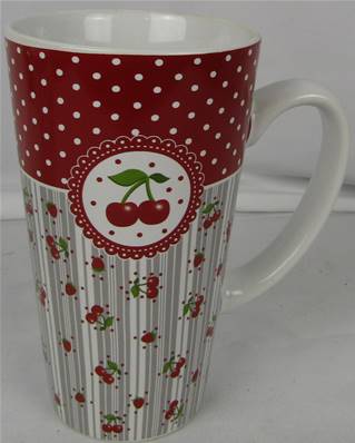 Mug haut décor cerises