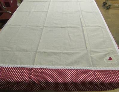 Nappe 150x300 pois rouge coeur