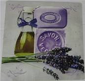 Plaque alu 19x19cm huile savon