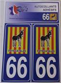 Sticker pochette de 2 pour plaques