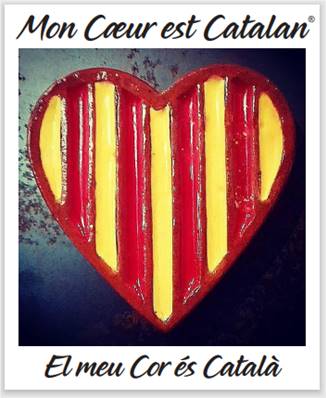 Sticker Mon coeur est Catalan