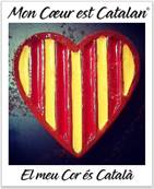 Sticker Mon coeur est Catalan