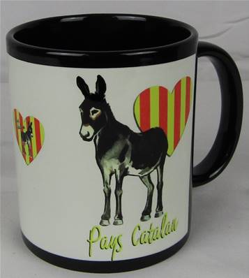 Mug Pays Catalan carré blanc