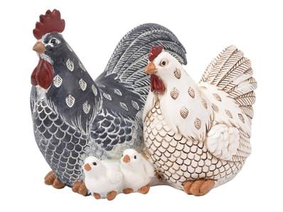 Famille de poules Cottage 15cm