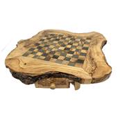 Jeu de dames bois d'olivier