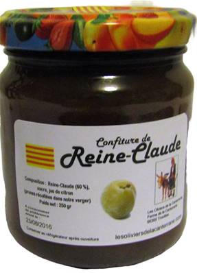 Confiture Reine-claude 250gr