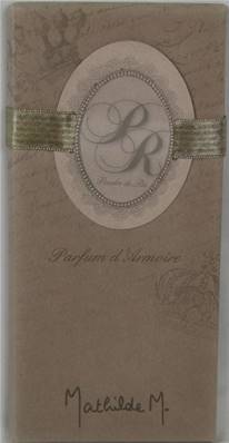 Tablette parfum d'armoire poudre de riz