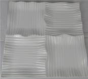Plat apéritif porcelaine blanche carré GM 4 cases