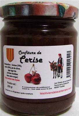 Confiture cerise 250gr