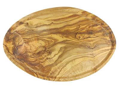 Planche ovale bois d'olivier 38x25x2