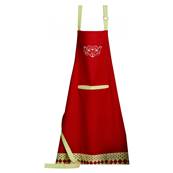 TABLIER DE CUISINE ROSA ROUGE 72 X 85