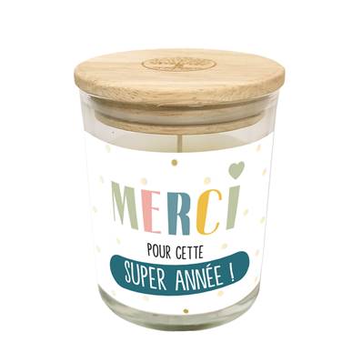 Bougie Verre Merci Pour Cette Annee