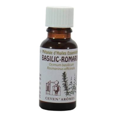 Mélange HE basilic/romarin 20ml