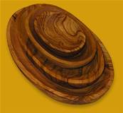 Ravier ovale20x12cm bois d'olivier