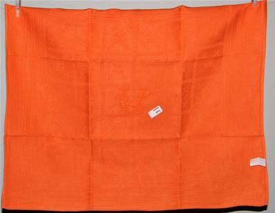 Linge ancien métis orange LP serviette de table ou torchon