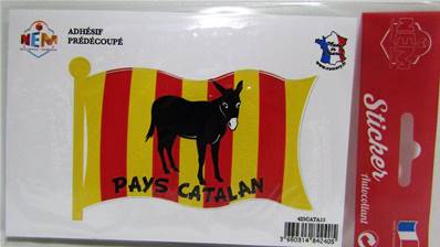 Sticker drapeau pays catalan