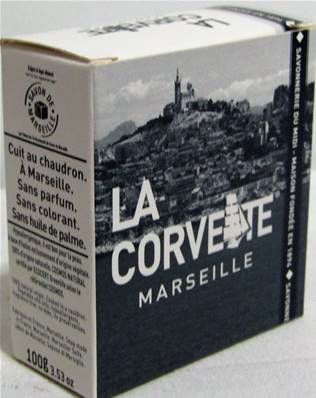Savonnette Marseille 100gr olive boite carton