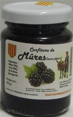 Mûre 100gr Confiture maison