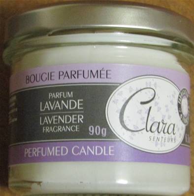 Bougie parfumée Lavande 90gr