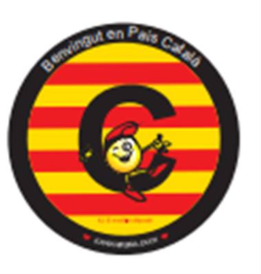 Sticker Vinyle rond C catalan