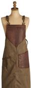 Tablier marron poches marron