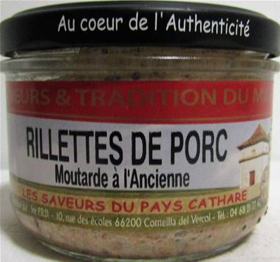 Terrine rillettes de porc moutarde