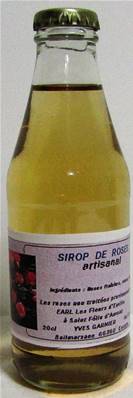 Sirop de roses artisanal